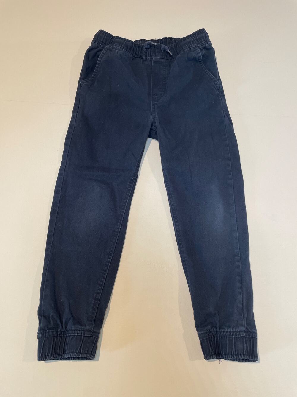 Nautica Boys Navy Pants Size 8 Elastic Waist Functional Drawstring
